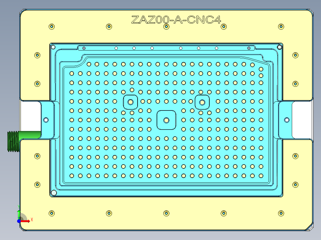 ZAZ00-A-笔记本CNC工装夹具三维模型CNC4-1023前视图