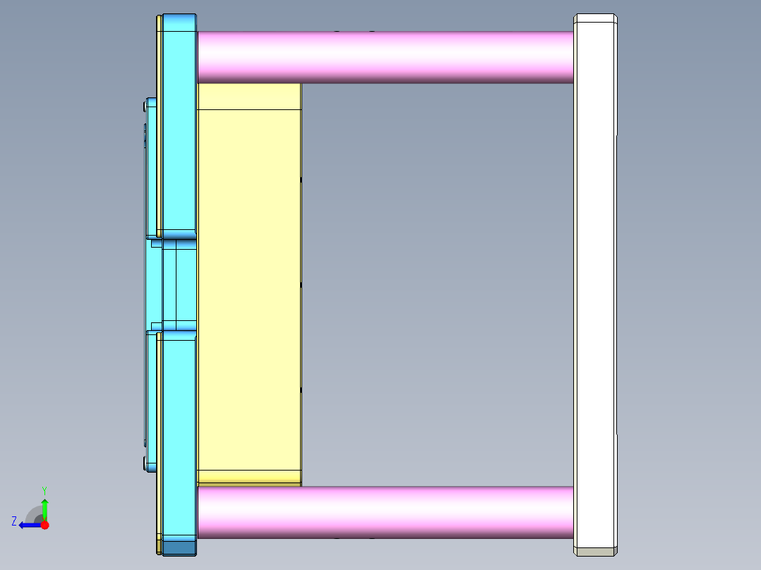 ZAZ00-A-笔记本CNC工装夹具三维模型CNC4-1023右视图