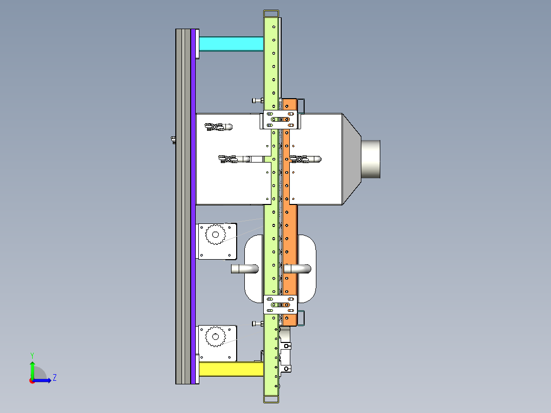 滚筒清洗线_x_t左视图