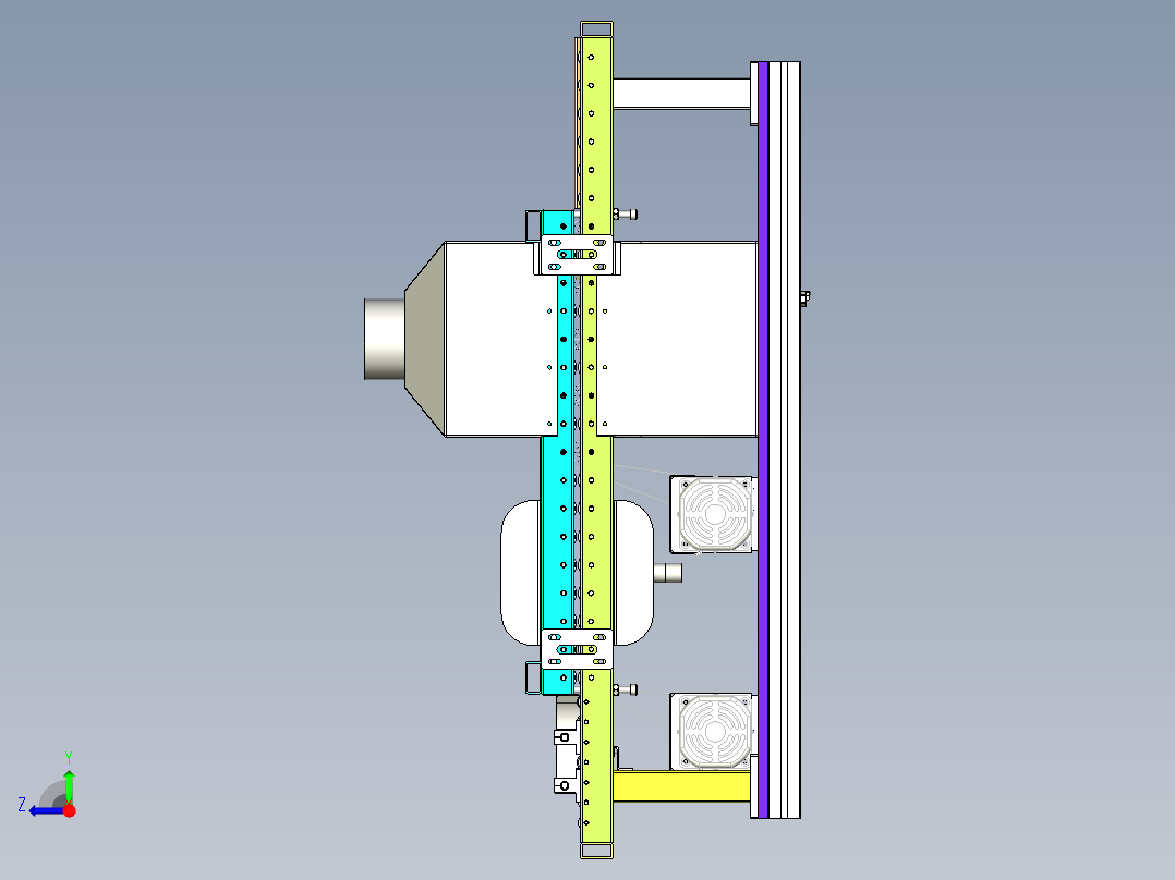 滚筒清洗线_x_t右视图