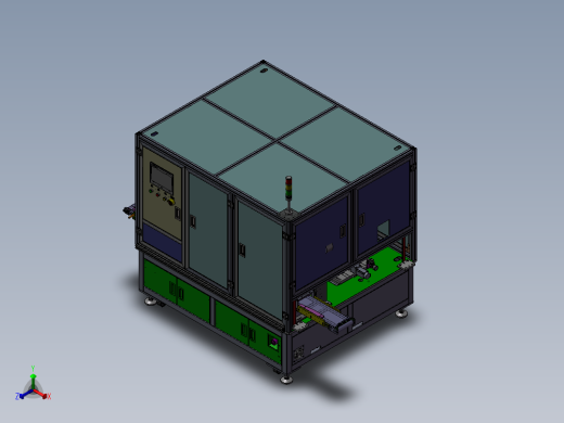 双工位贴易撕贴胶纸设备sw18正等轴测缩略图