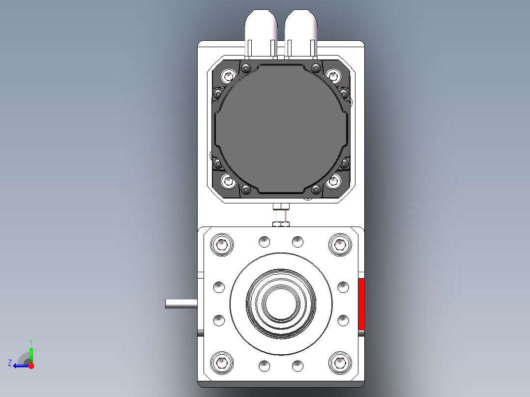 防尘式伺服电动缸sw22右视图