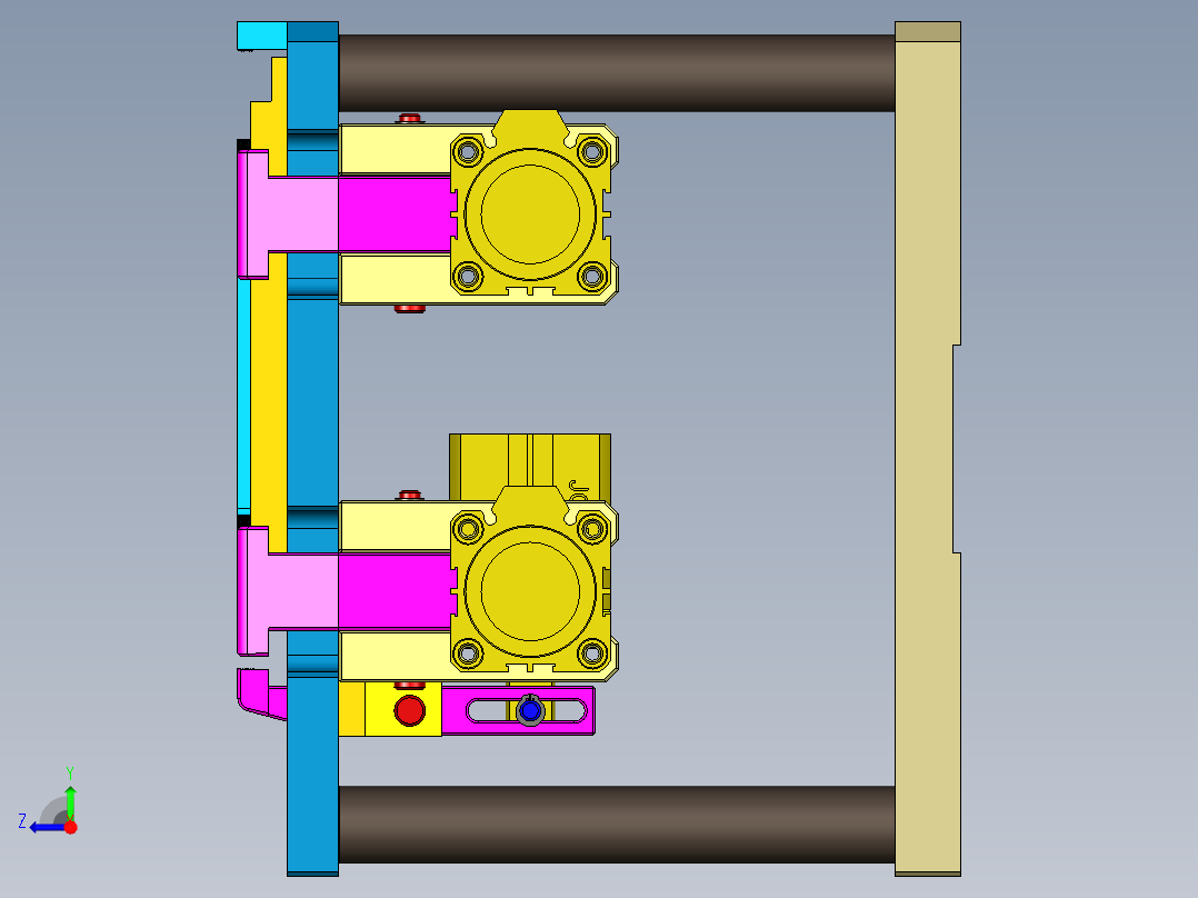 FDQ30-笔记本CNC工装夹具三维模型CNC1-190401右视图
