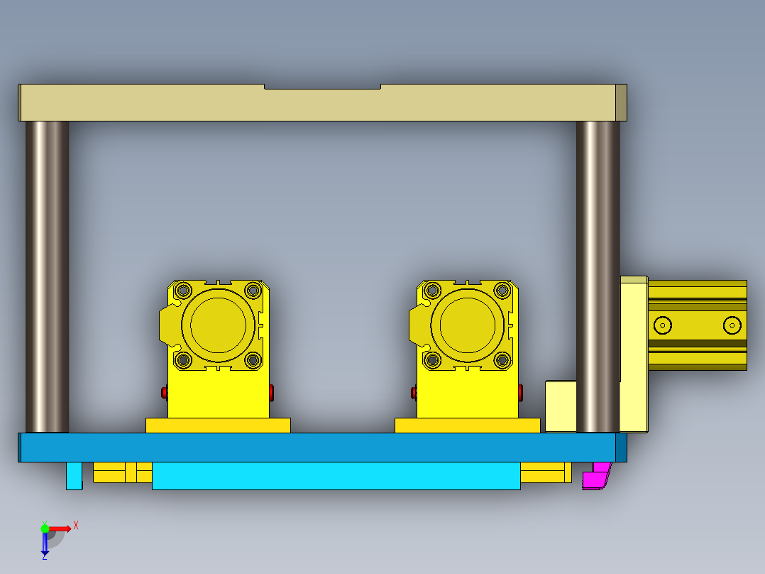 FDQ30-笔记本CNC工装夹具三维模型CNC1-190401俯视图