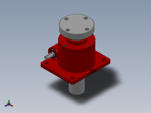 蜗轮丝杆升降机 SWL120T系列 9款正等轴测缩略图