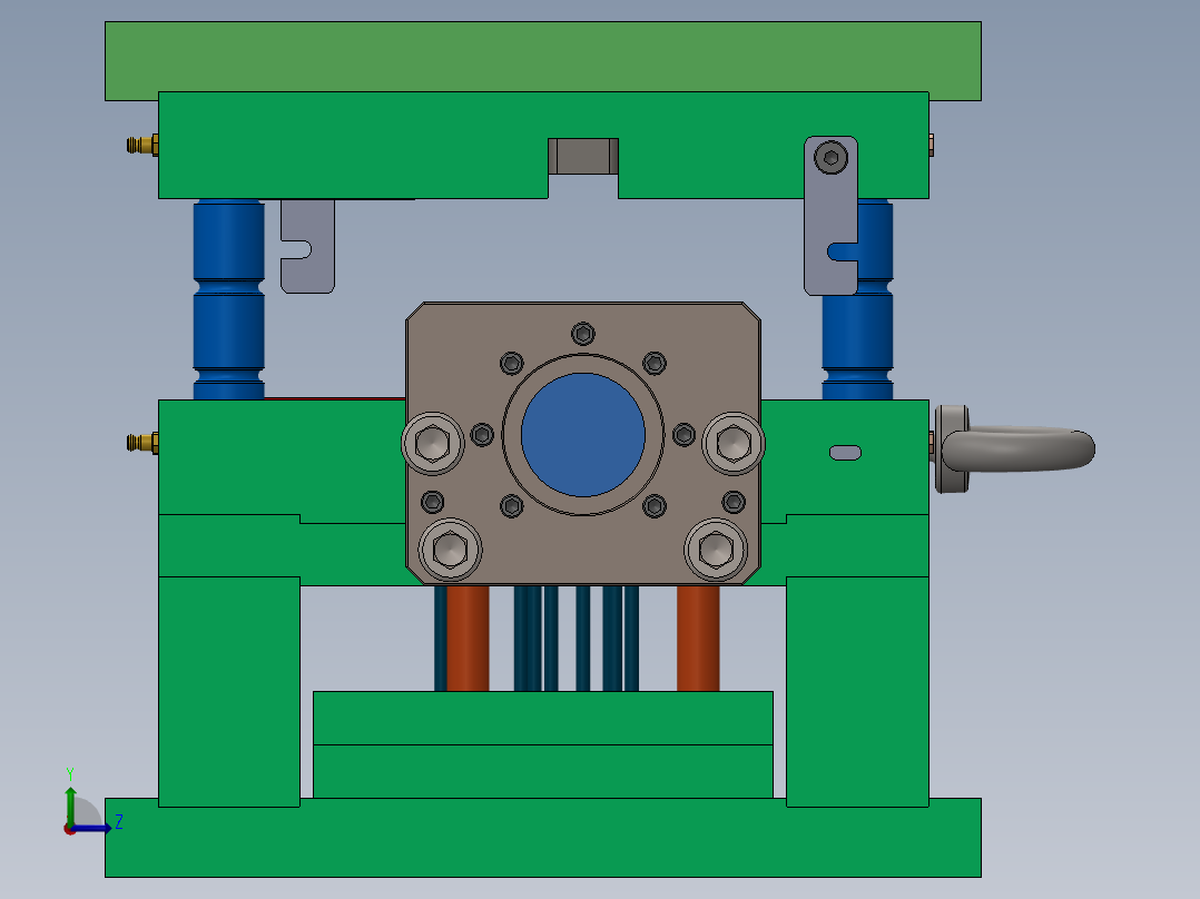 注塑模具、模具(46)左视图
