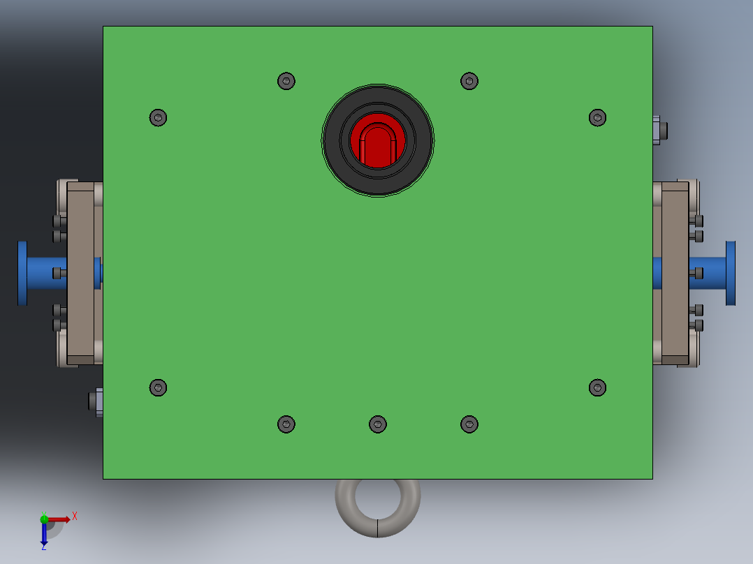 注塑模具、模具(46)俯视图