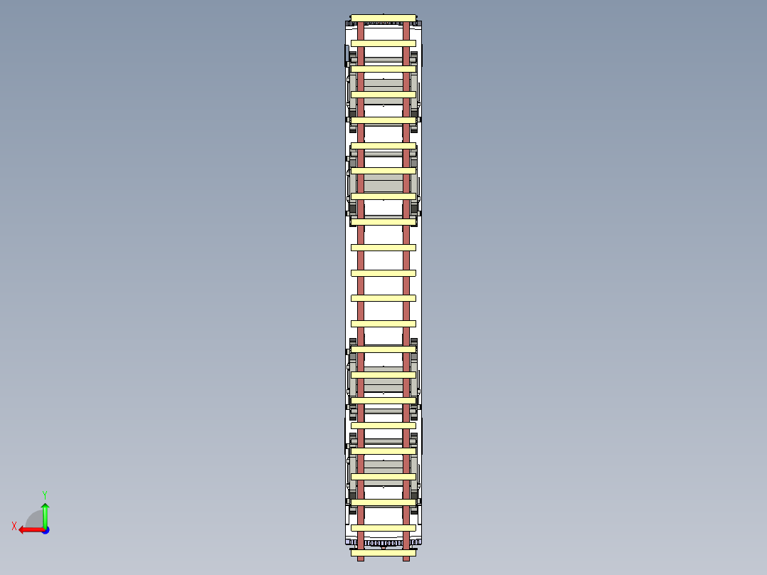 B2005176-铁路柴油机车火车后视图