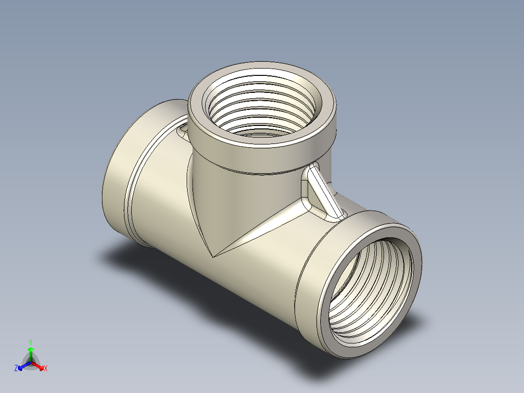 B3004424-TEE G 1_2'' 不锈钢内丝三通管接头