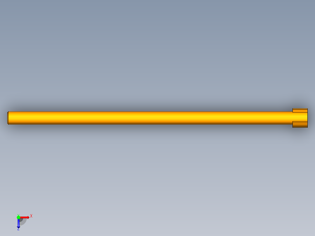 转管炮身管装配俯视图