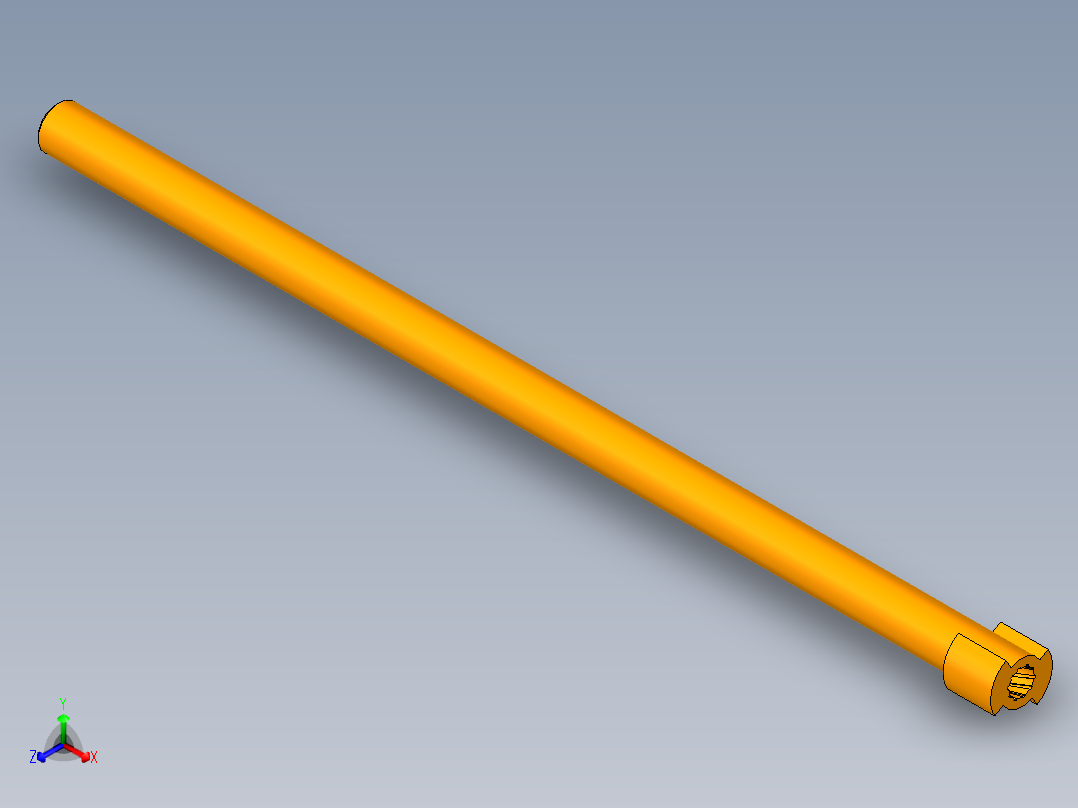 转管炮身管装配正等轴测图