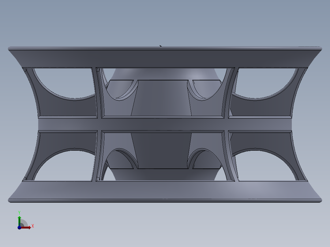 汽车轮圈设计前视图