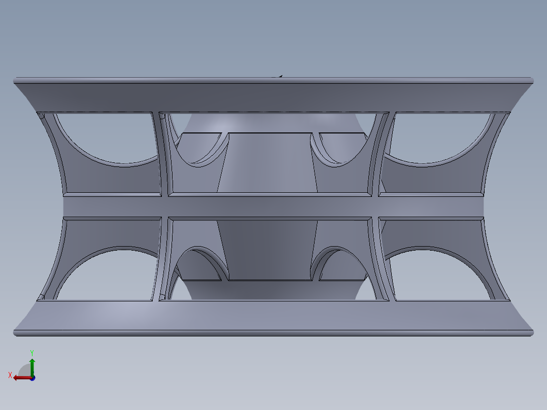 汽车轮圈设计后视图
