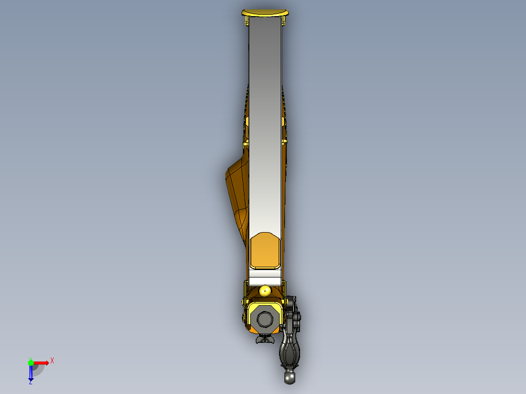 手枪左轮冲锋枪老式狙击步枪设计3D图纸flintlock-longrifle STP IGS STL俯视图