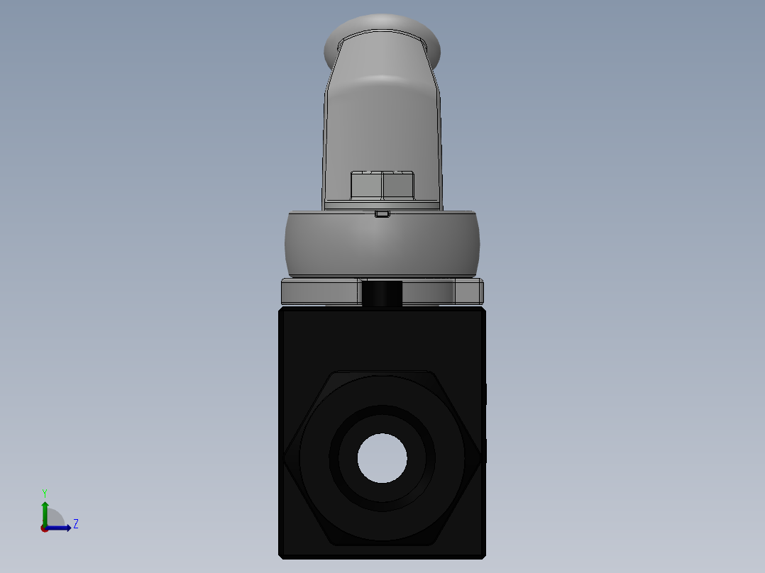 阀 1-4 - 7350psi左视图