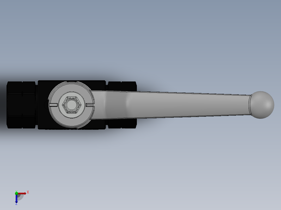 阀 1-4 - 7350psi俯视图