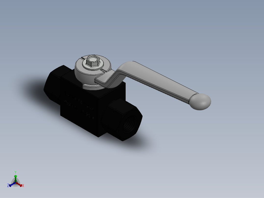 阀 1-4 - 7350psi正等轴测图