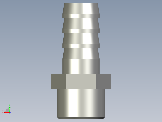 2分外丝x10mm-全铜宝塔接头后视缩略图