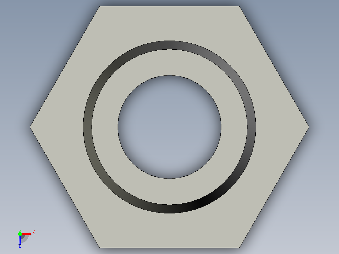 2分外丝x10mm-全铜宝塔接头俯视图