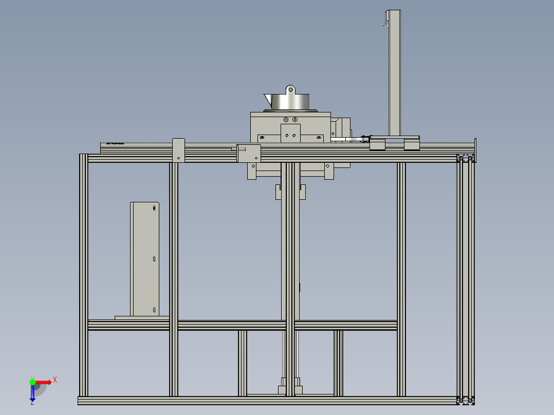 成型设备的浇铸装置俯视图