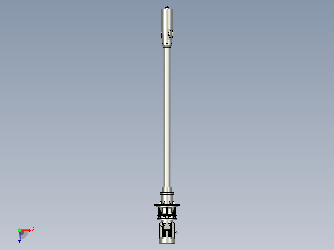 QQ-LCT-00采样头总装俯视图