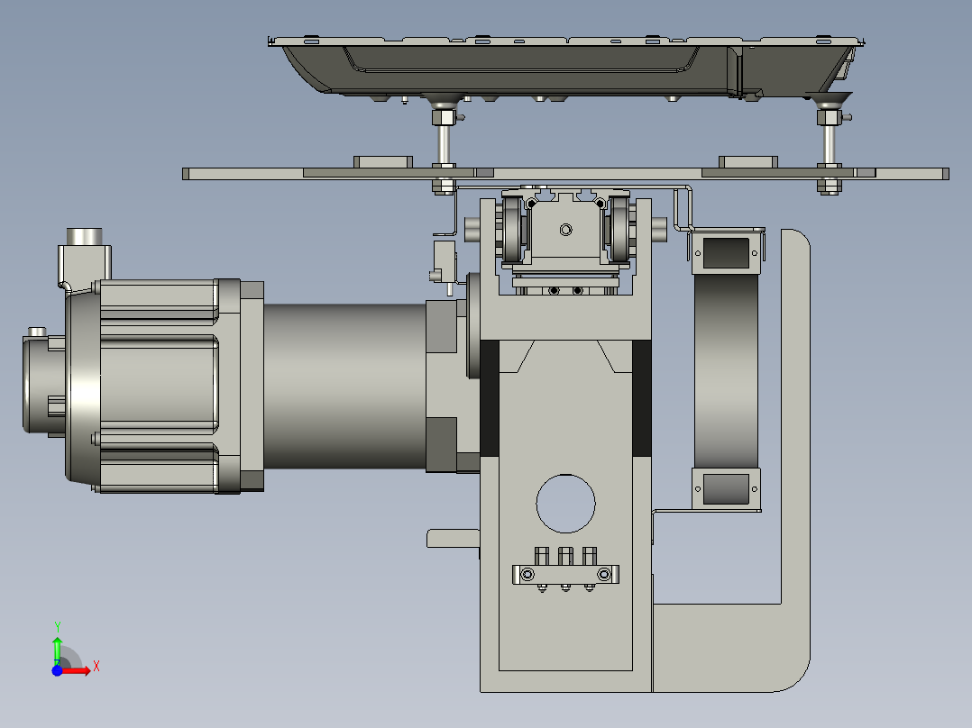 平移装配体前视图