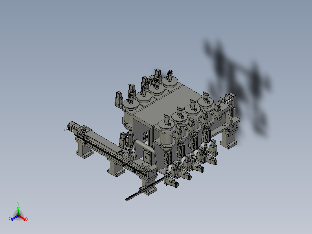 M078-贴Mylar龙门组正等轴测图
