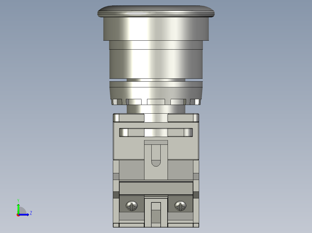 急停按钮QG115-B8-11ZS左视图