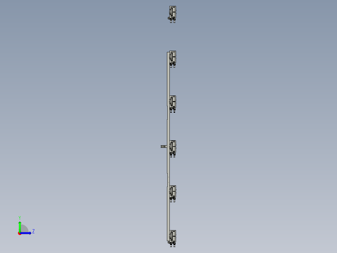 移栽夹爪组件左视图