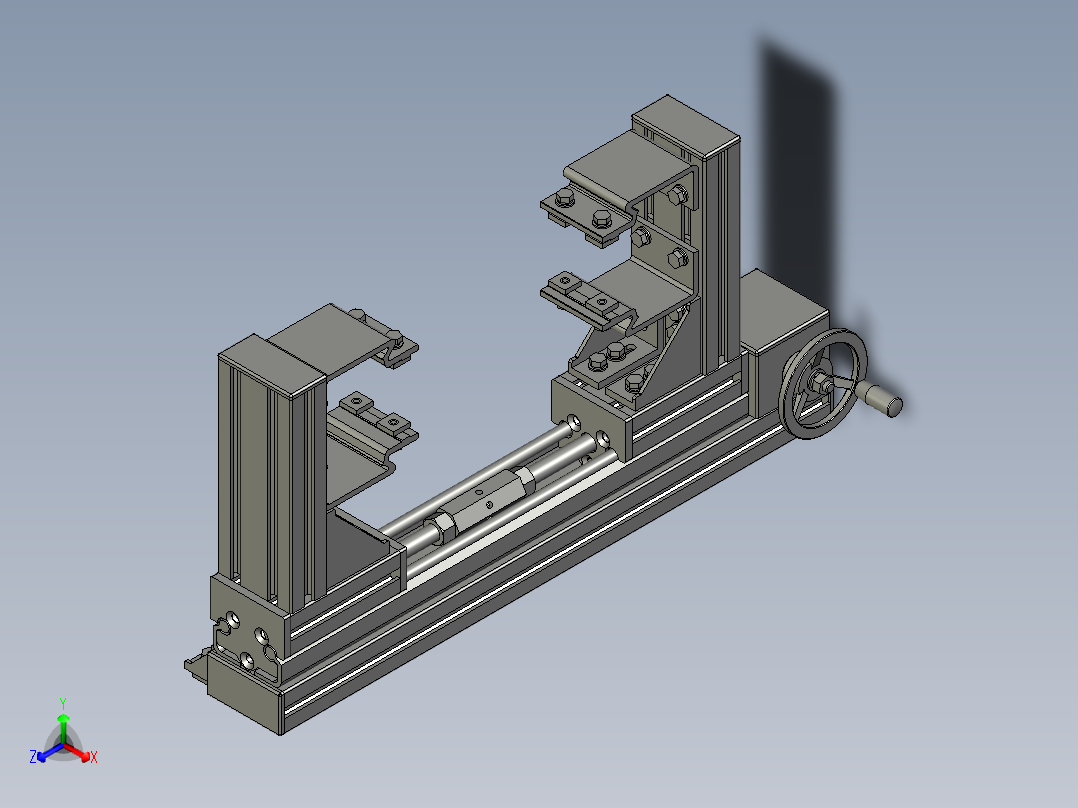 LA660A调宽机构(下方)主视图