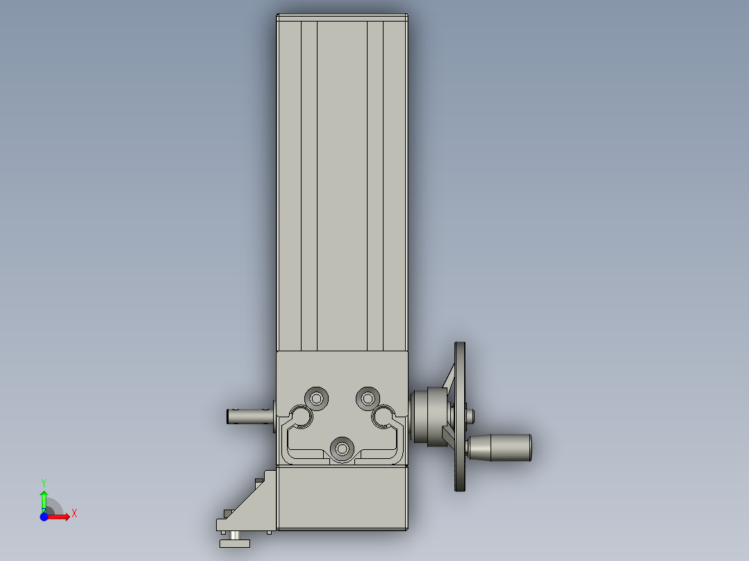LA660A调宽机构(下方)前视图