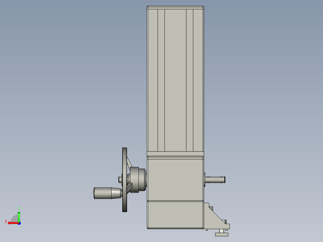 LA660A调宽机构(下方)后视图