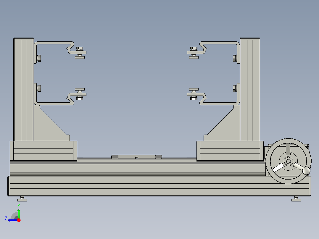 LA660A调宽机构(下方)右视图