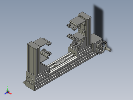 LA660A调宽机构(下方)正等轴测缩略图