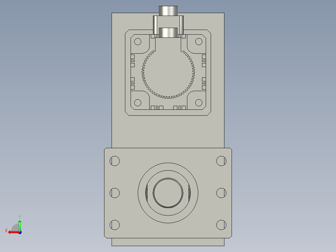 伺服压缸5T电动缸RKF120-折返伺服压机电动推杆RKF120-100-P后视图