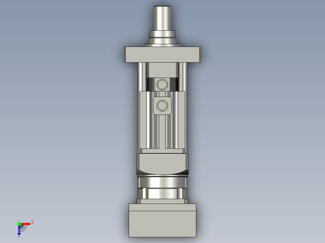 伺服压缸5T电动缸RKF120-折返伺服压机电动推杆RKF120-100-P俯视图