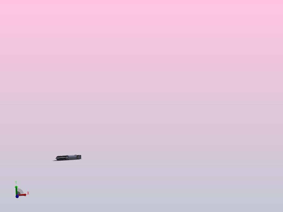 公制手动丝锥主视图