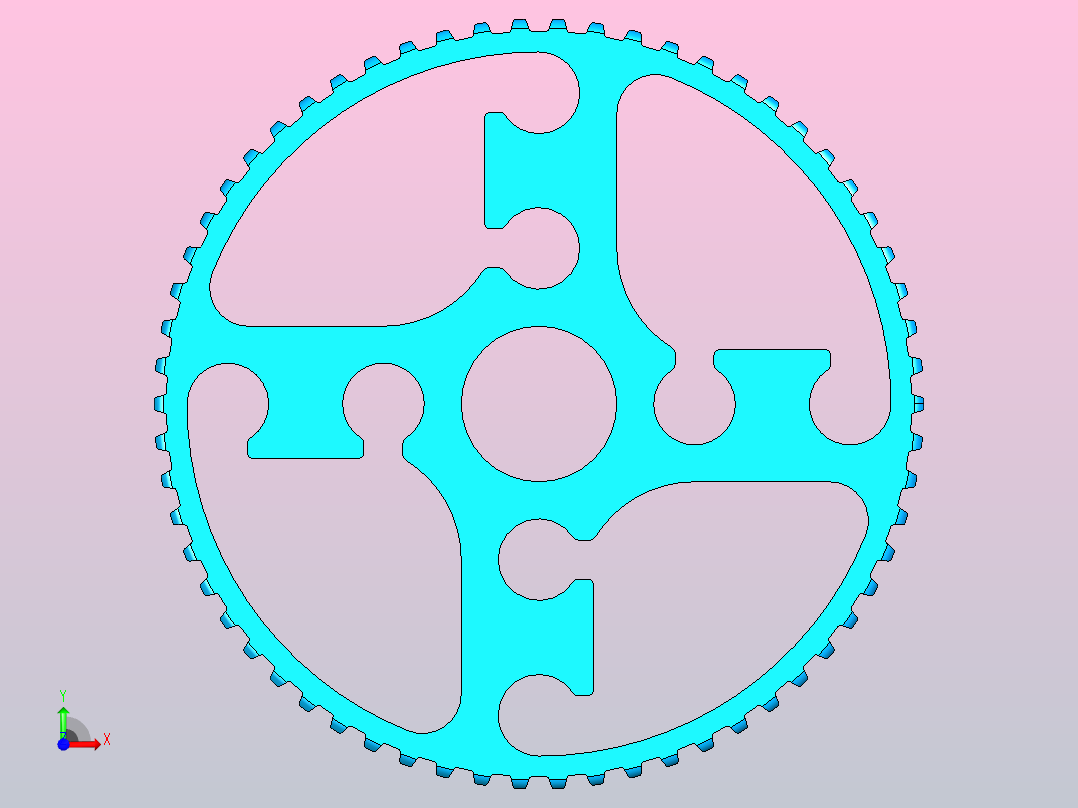 计时滑轮62 T前视图