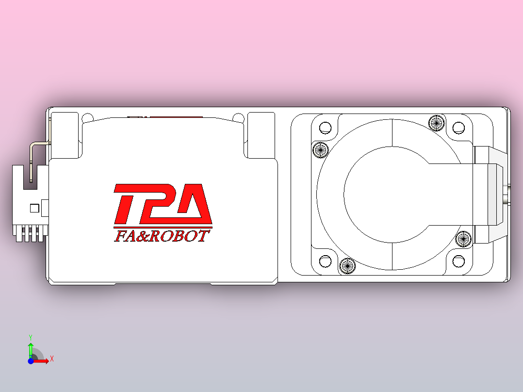 日规模组半封闭丝杆TPA-HNR-85D-1610C-L450-ML-Y-P20-N3前视图