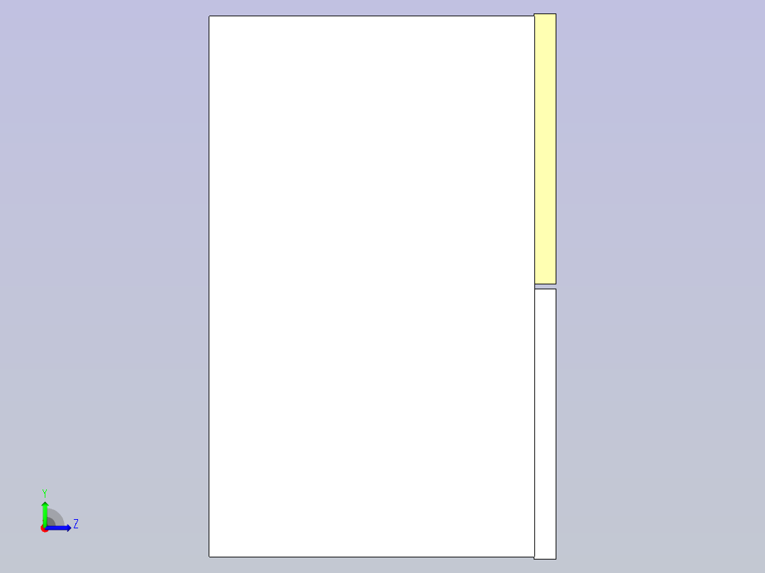 薄膜电源电感器左视图