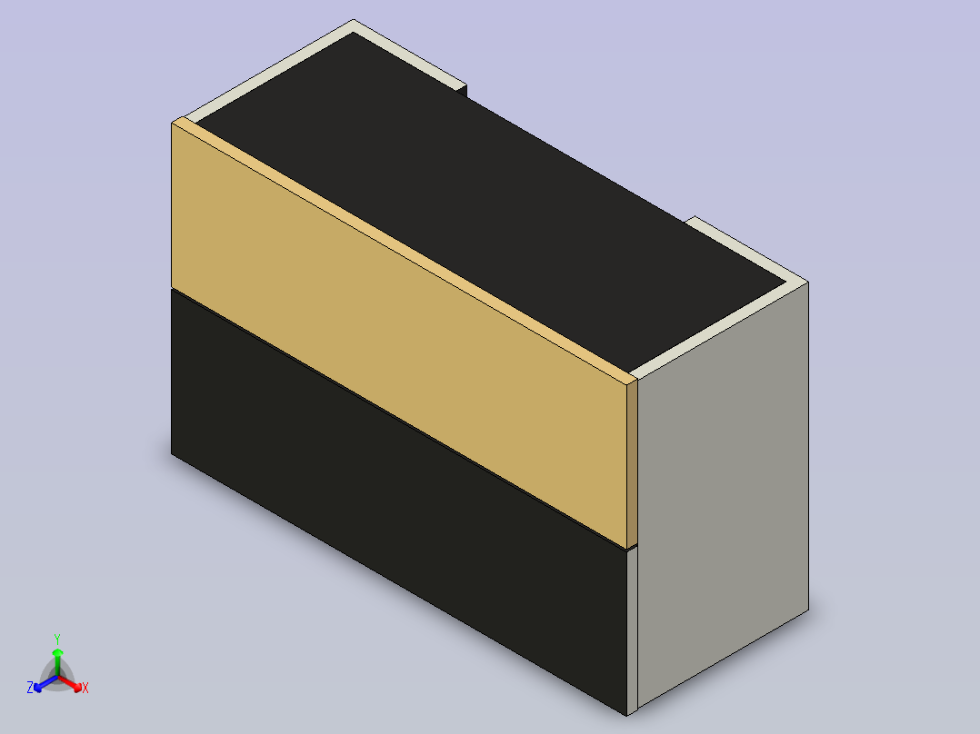 薄膜电源电感器正等轴测图