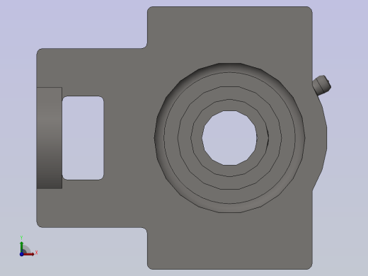 GB／T7810-1995-带滑块座轴承 [UCK204]前视缩略图