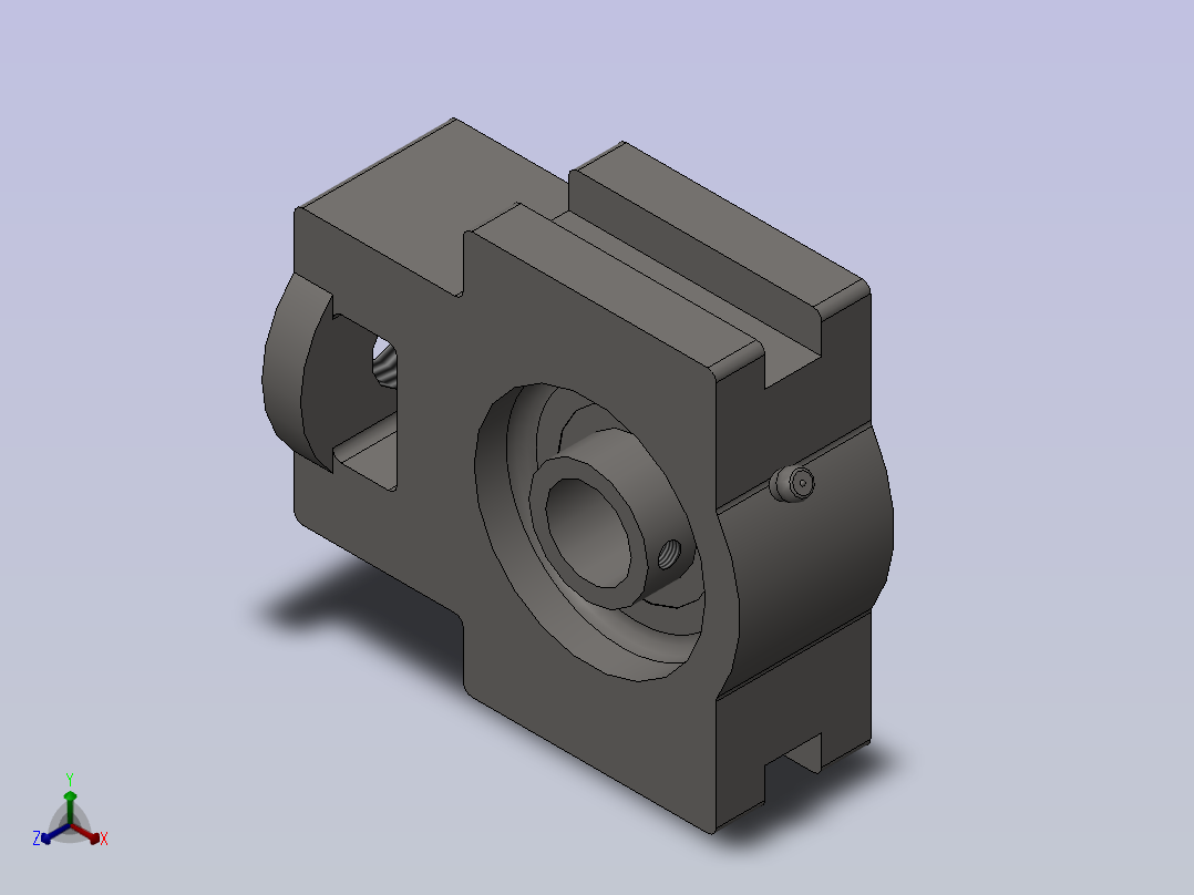 GB／T7810-1995-带滑块座轴承 [UCK204]正等轴测图
