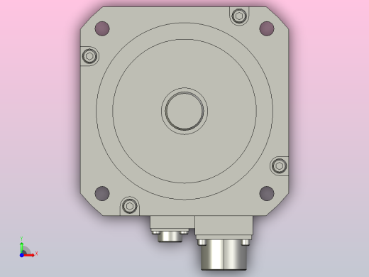 带制动器的交流伺服电机HF-SN102BJ前视缩略图