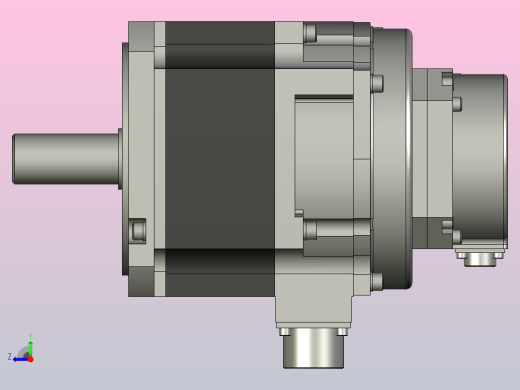 带制动器的交流伺服电机HF-SN102BJ右视缩略图