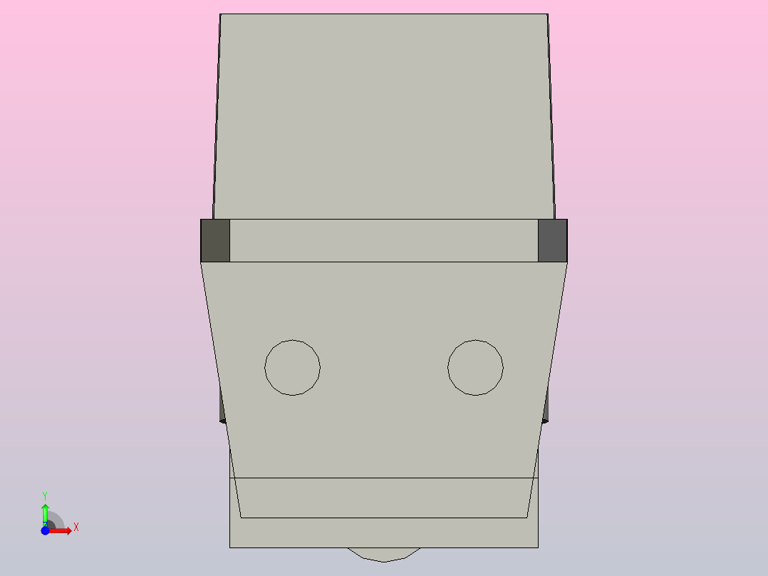 1873B-K800-DB-C1扣链式带挡板螺旋链板(含轴承)前视图