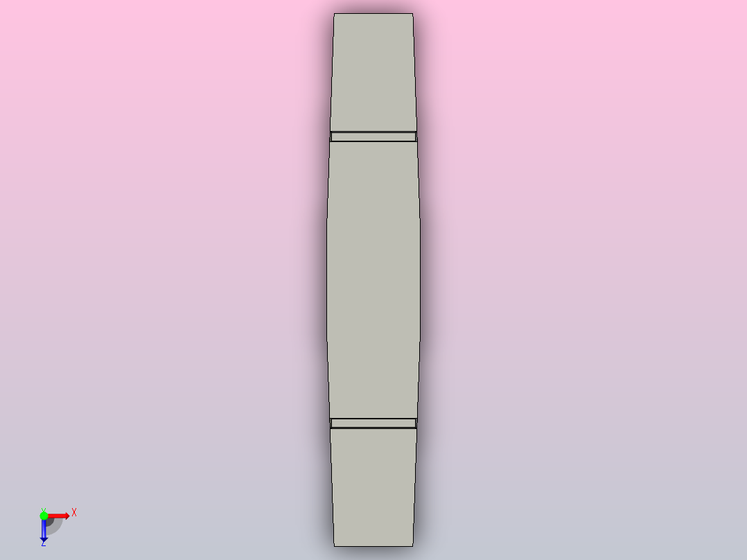 1873B-K800-DB-C1扣链式带挡板螺旋链板(含轴承)俯视图