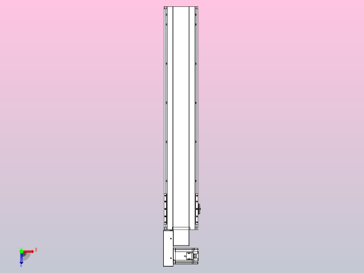 皮带直线轴半封闭可选导轨TPA-HNB-175D-140-L850-ML-C-P75-N3俯视缩略图