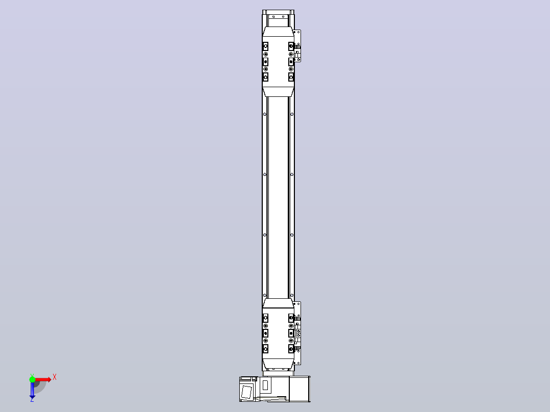 皮带直线轴双滑块型TPA-GCBS-50-P42-L150-RU-M10-N3俯视图
