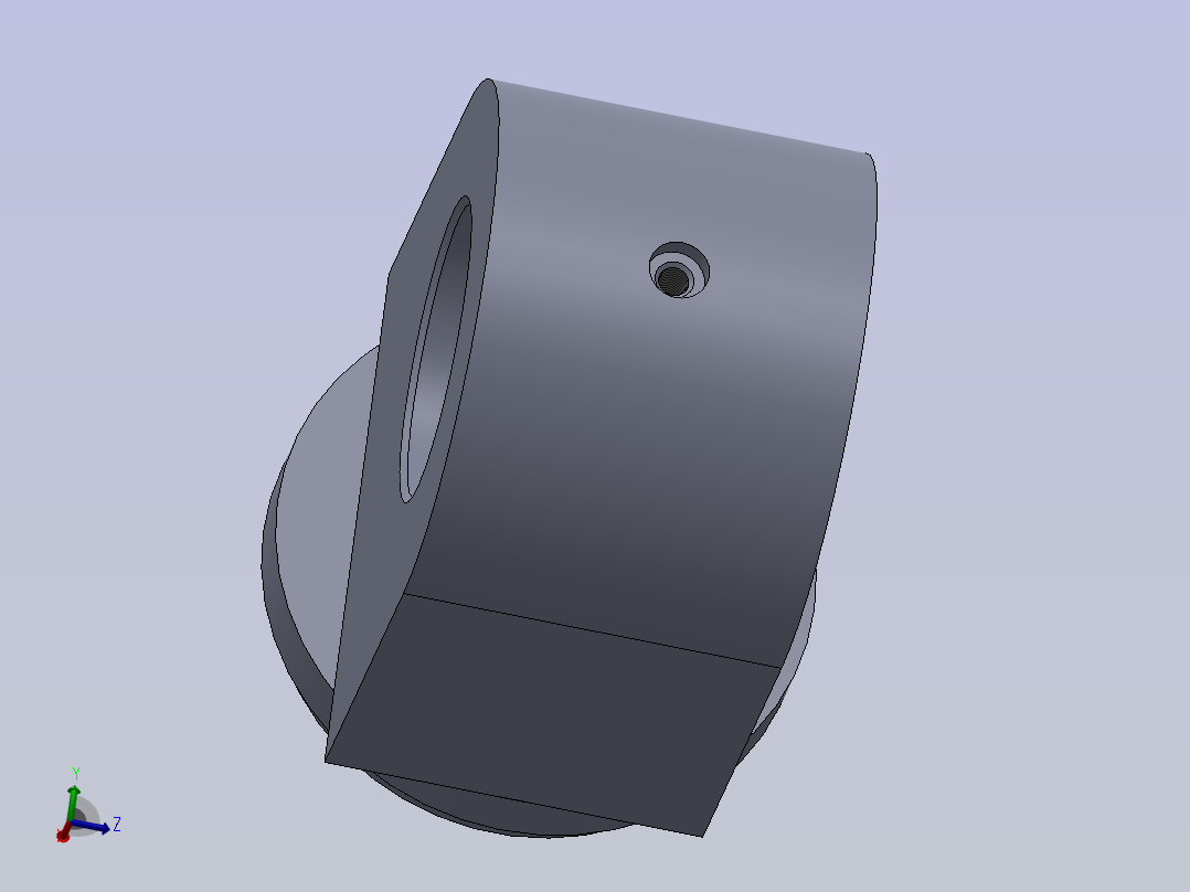63mm 液压缸活塞杆端盖主视图